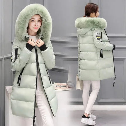 Women’s Long Parka Coat with Fur Hood