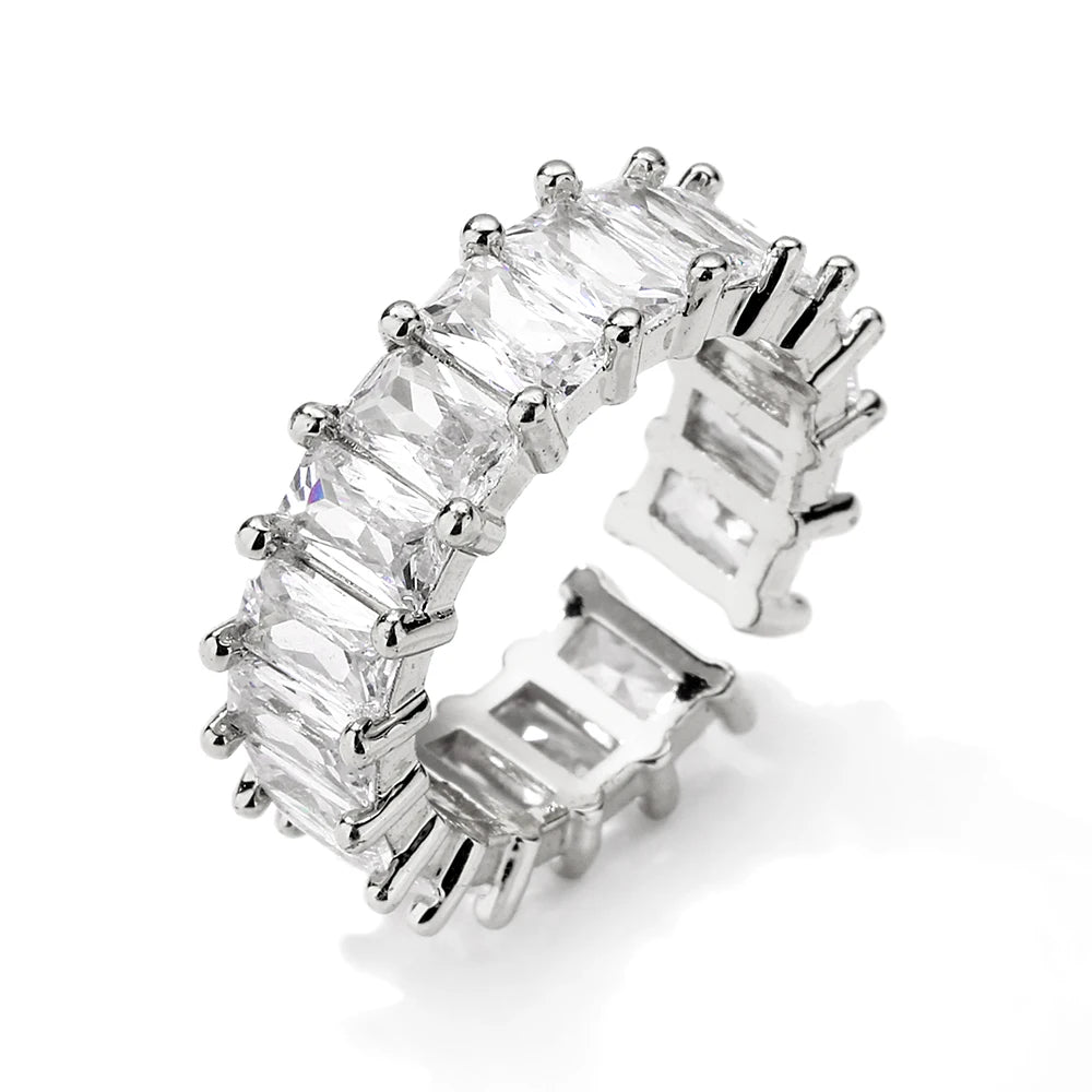 Cubic Zirconia Adjustable Ring