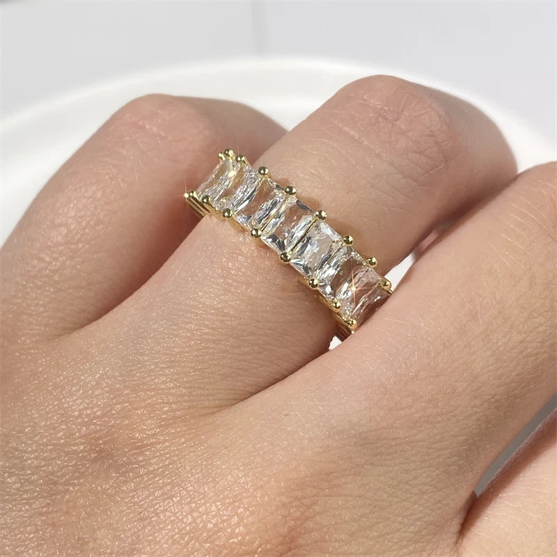 Cubic Zirconia Adjustable Ring