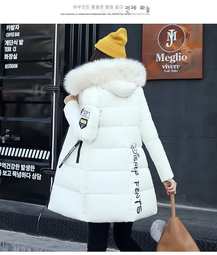 Women’s Long Parka Coat with Fur Hood